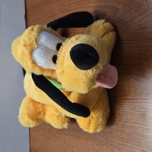 Vintage Disneyland Walt Disney World Pluto Plush Stuffed Animal Lovey Toy